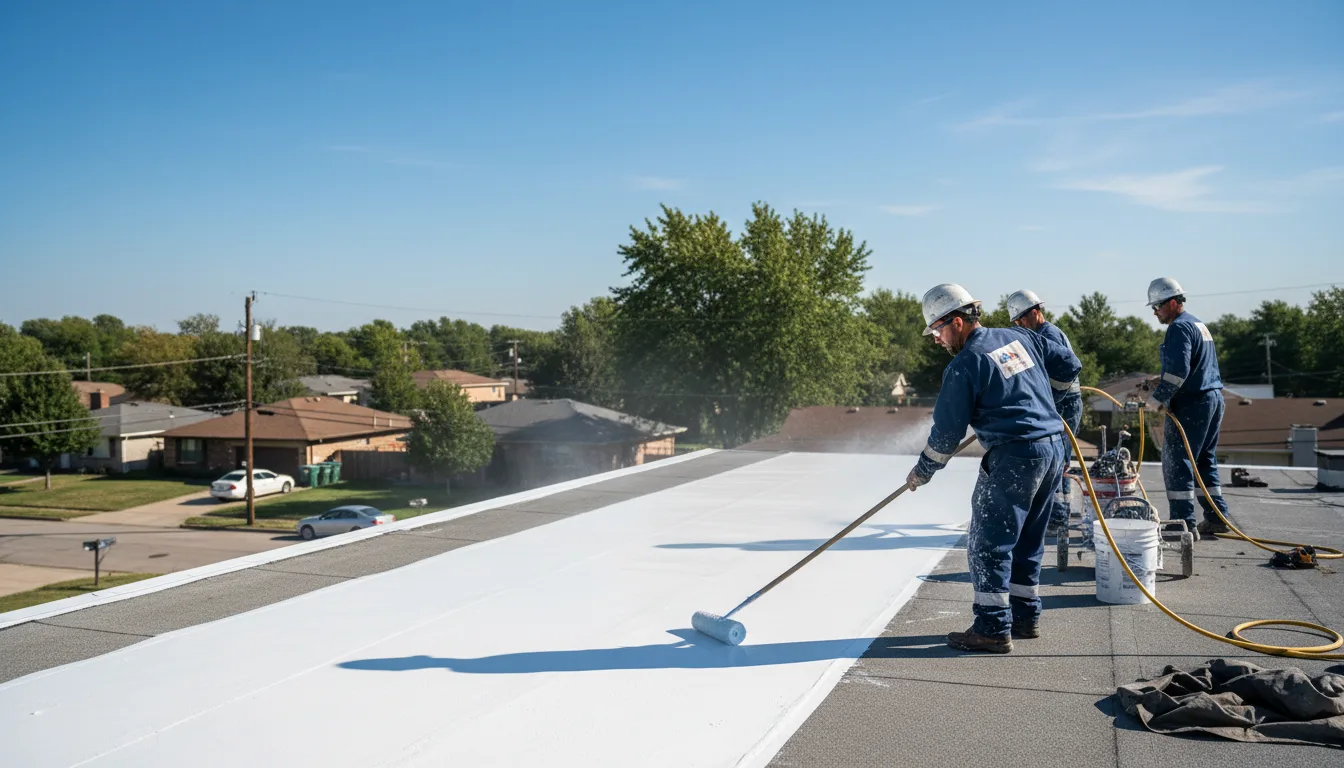 Commercial roof coating in Benton Ridge, OH near me